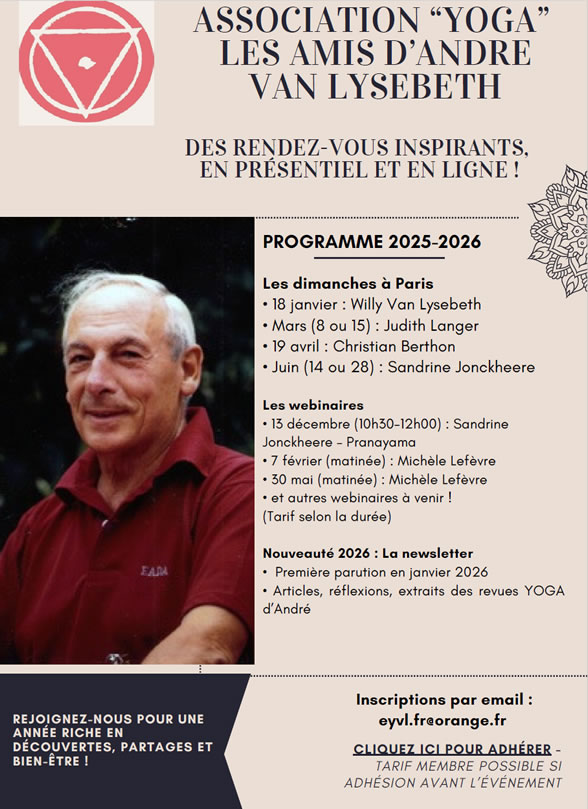 Flyer YogaVanLysebeth